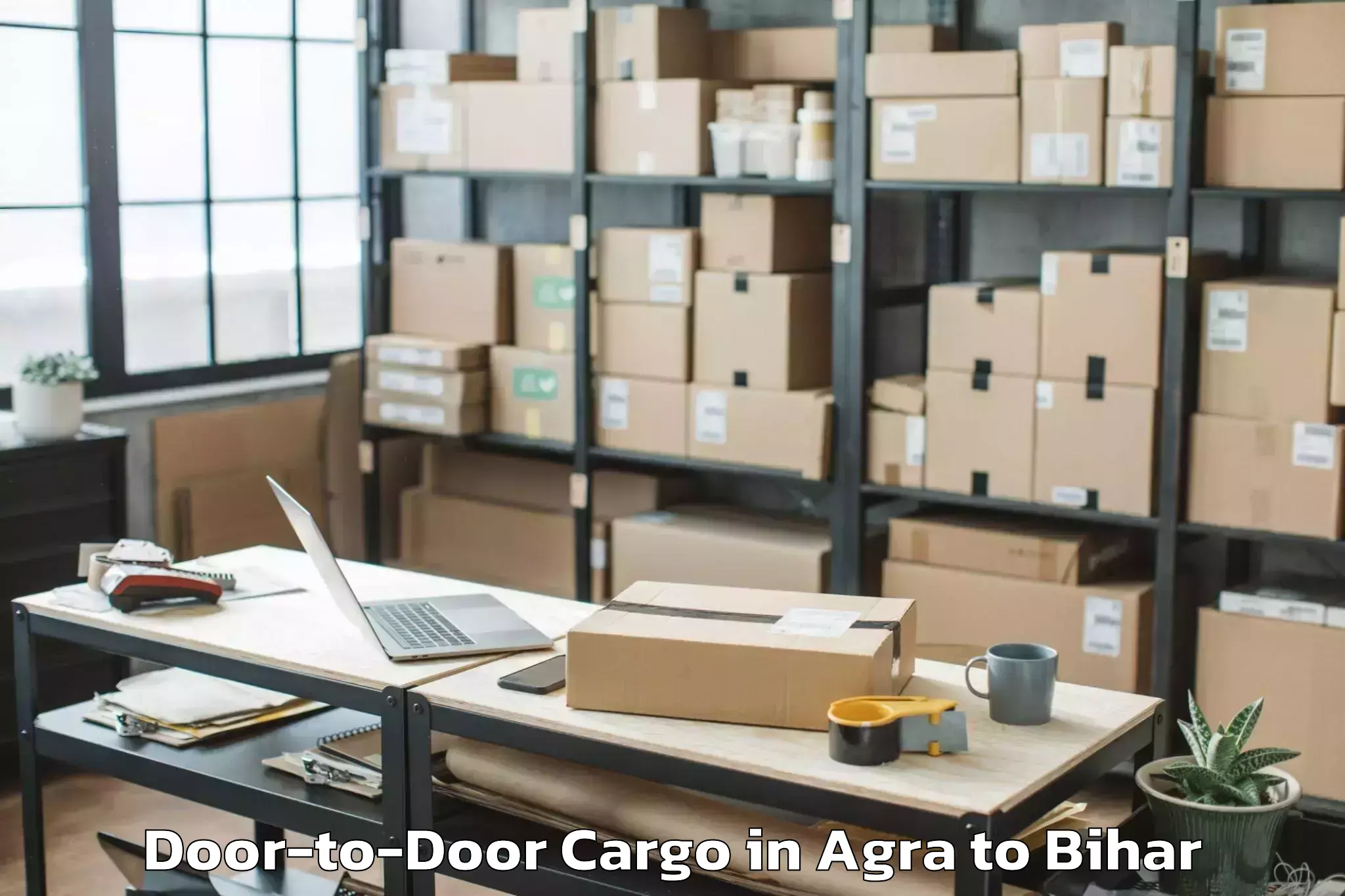 Book Agra to Morwa North Door To Door Cargo Online